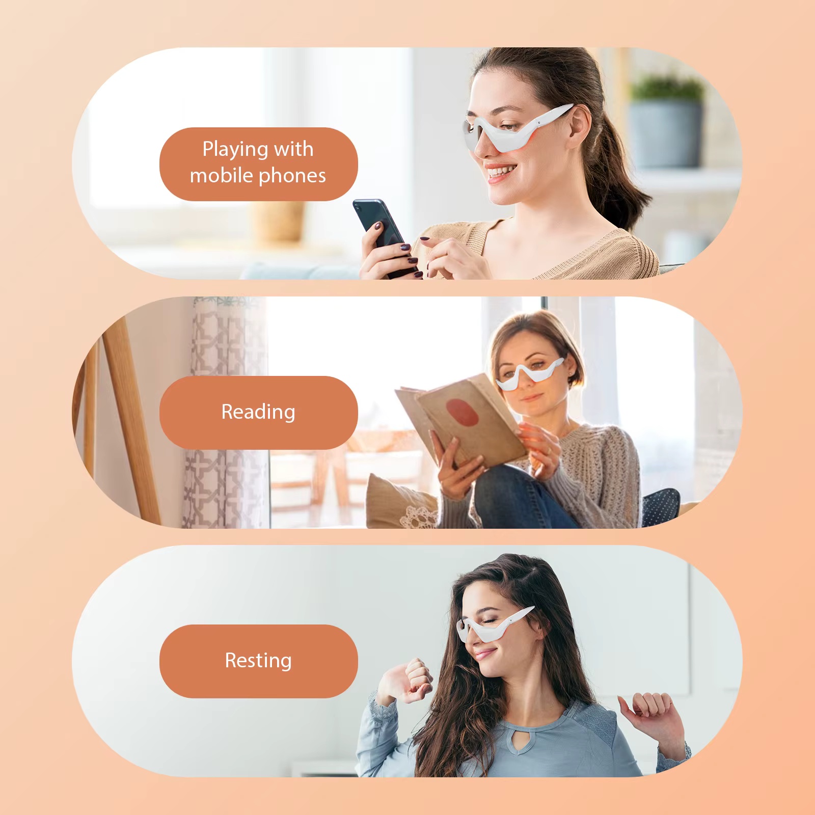EMS Red Light Eye Massager Gla - огляд і ціна Light Therapy Glasses