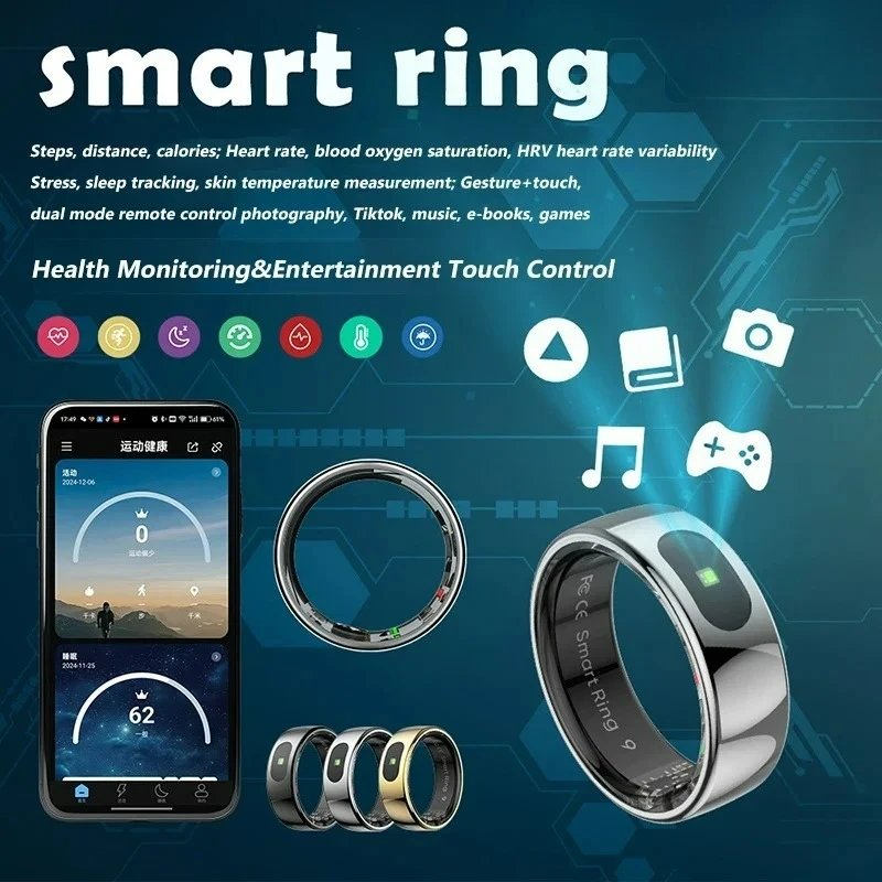 HY Digital New Smart Ring For  - огляд і ціна Temperature Ring Skin