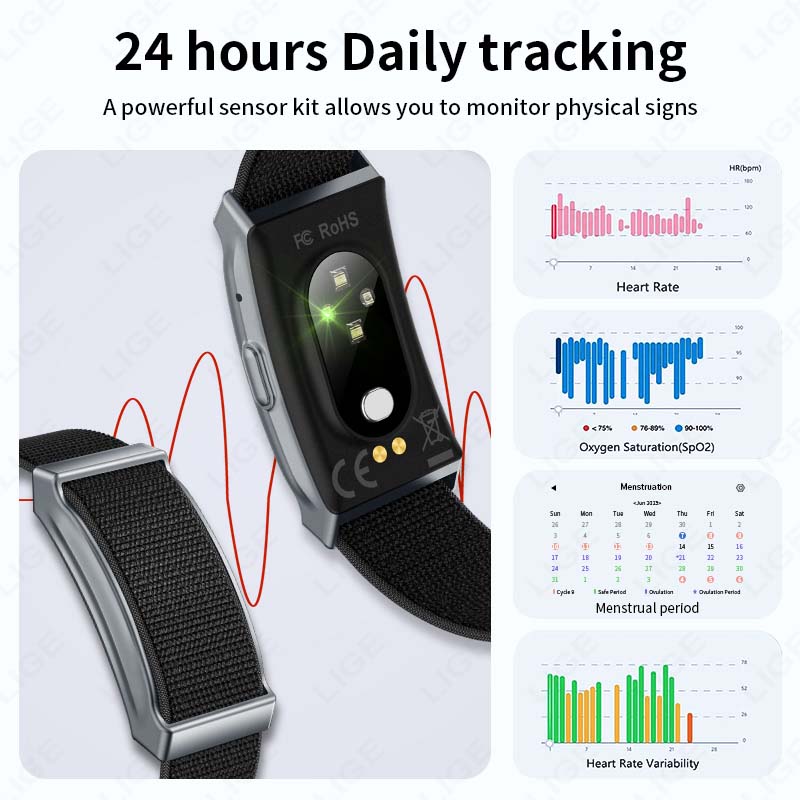 LIGE No Screen Sports Fitness  - огляд і ціна Fall Detection Watch